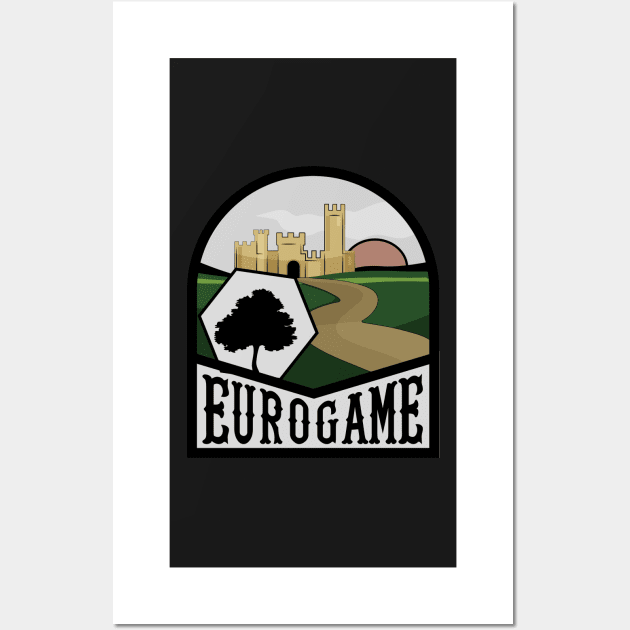 Eurogame Castle - Board Game Inspired Graphic - Tabletop Gaming  - BGG Wall Art by MeepleDesign